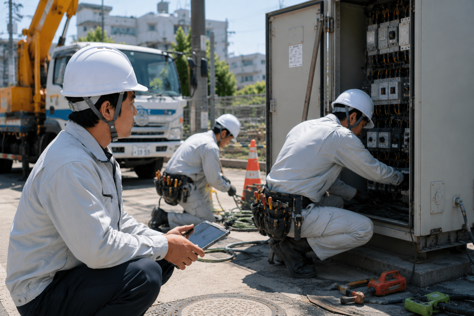 本社の正社員 電気工事の施工管理（経験５年以上） 電気設備工事求人イメージ